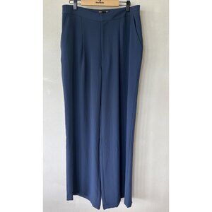Something Navy Women’s Wide Leg Pants Blue Size 10 Polyester Dress Formal